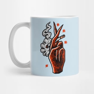 Smoking Hand Mug